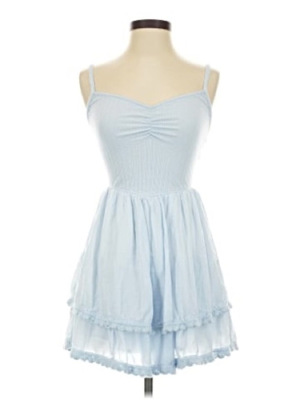 Aerie Endless Memories Dress Eyelet Blue Womens size XXSmall - Picture 12 of 12